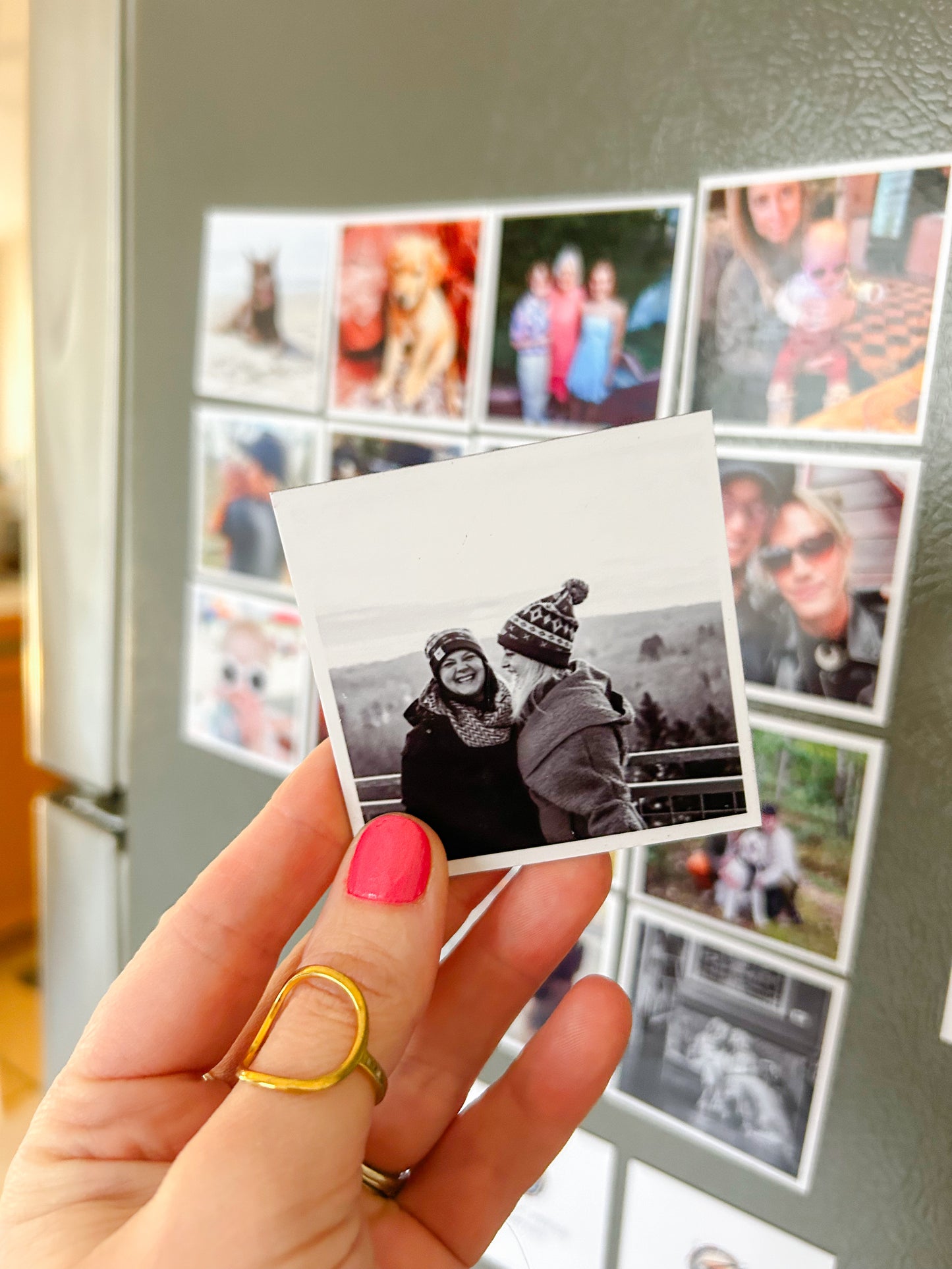 6 Flexible Square Photo Magnets (2.5X2.5in)