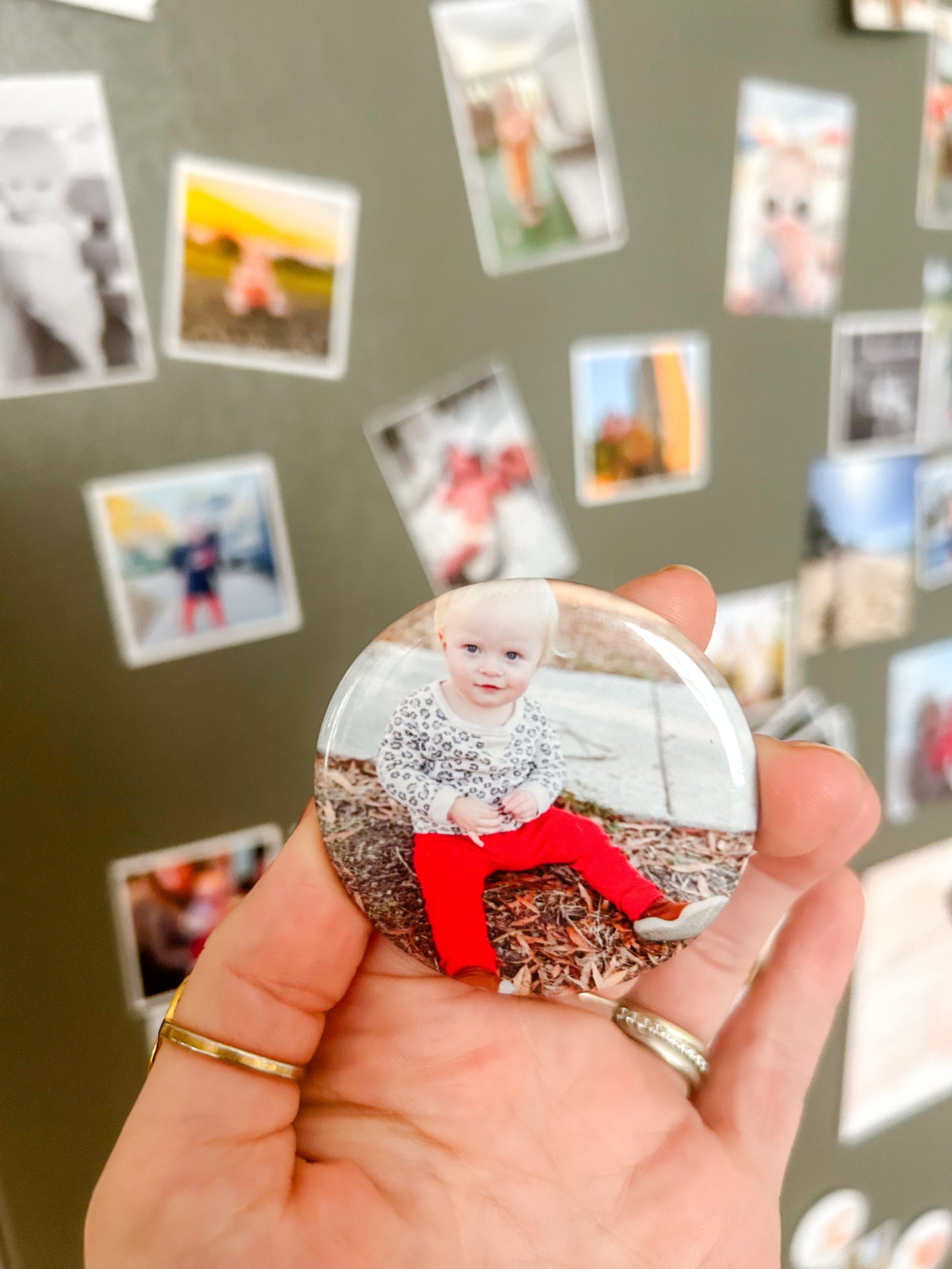 9 Round Fridge Magnets (2.25x2.25in)