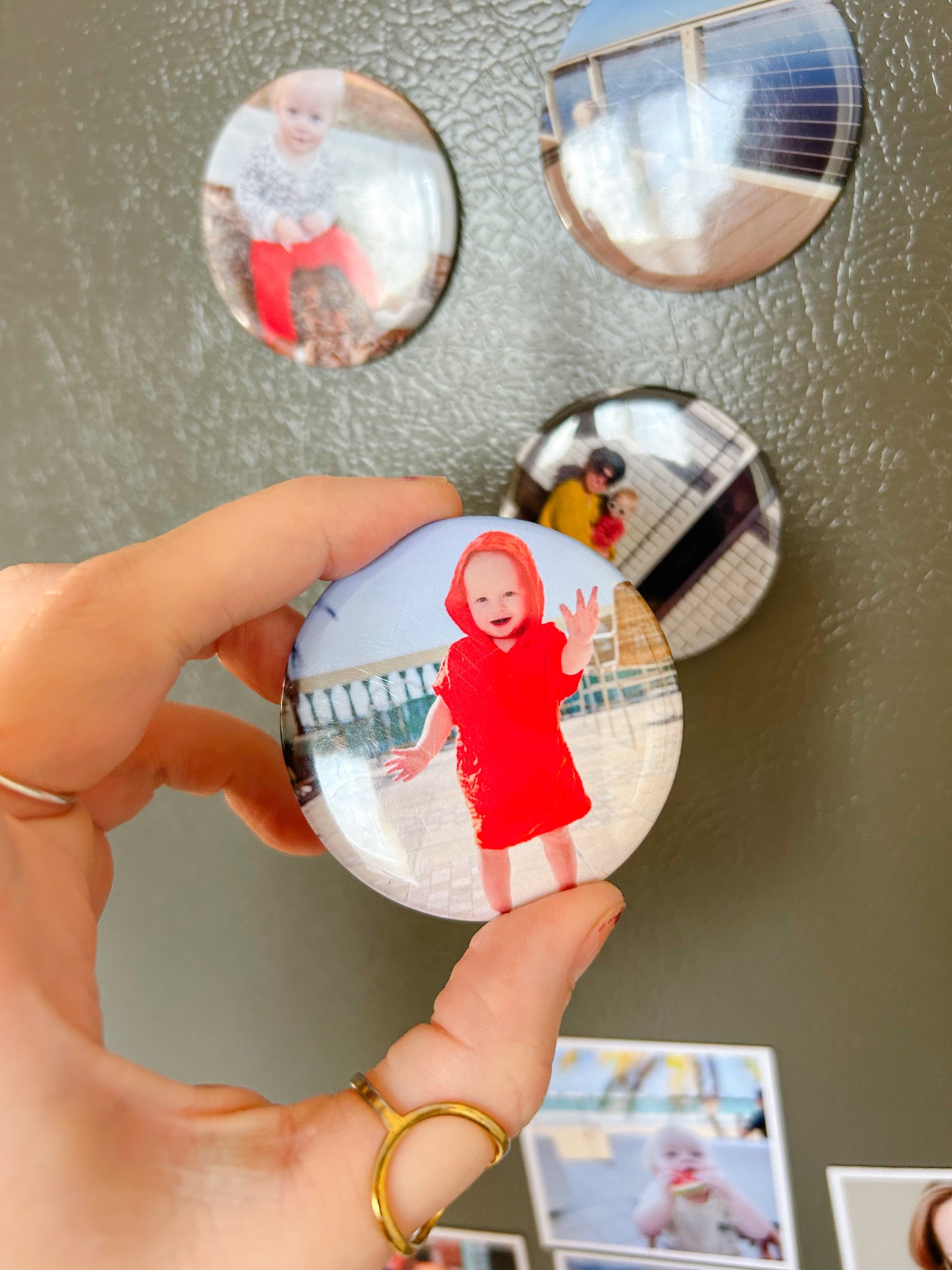 9 Round Fridge Magnets (2.25x2.25in)